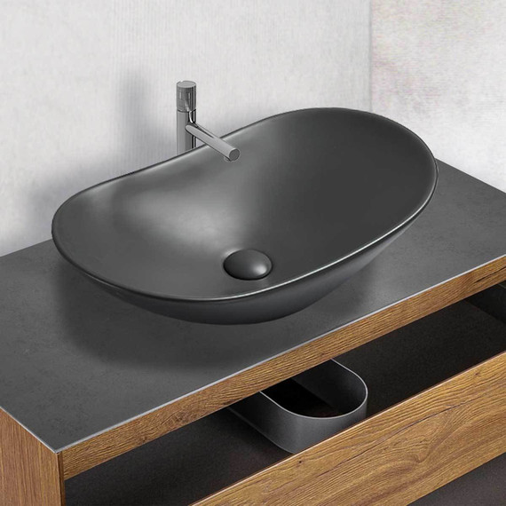 Раковина-чаша Vincea 61 см VBS-508MA, чёрный - фото 2