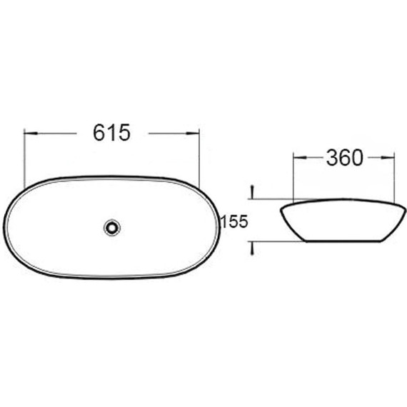 Раковина-чаша Vincea 61 см VBS-508 - фото 3