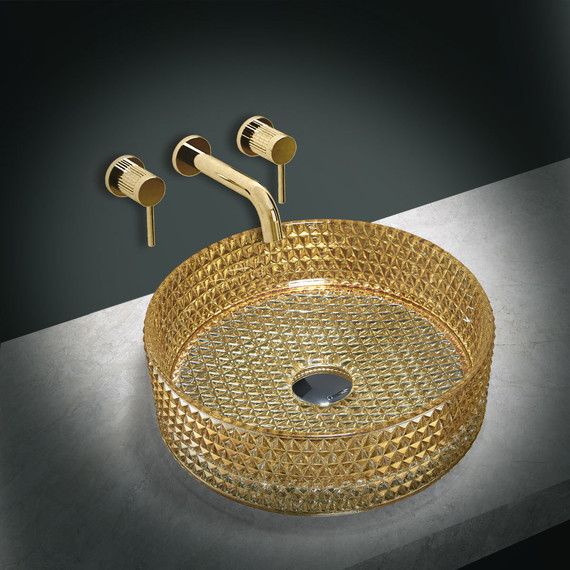 Раковина-чаша Vincea 40 см VBS-5GL05, золото - фото, картинка 2 Раковина-чаша Vincea 40 см VBS-5GL05, золото - фото 2