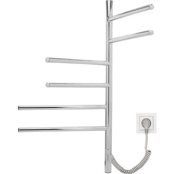 Полотенцесушитель электрический Vincea П6 425x800 мм, хром (возможность скрытого подключения) VTD-1S2CE - фото 2