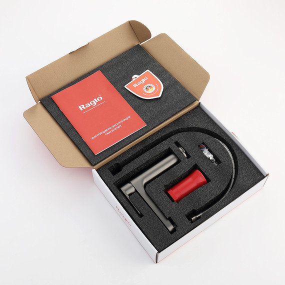 Смеситель для раковины Raglo R50.10.09, графит - фото 9