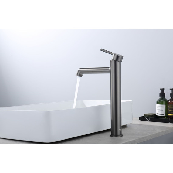 Смеситель для раковины высокий Raglo R20.15.09, графит - фото 5