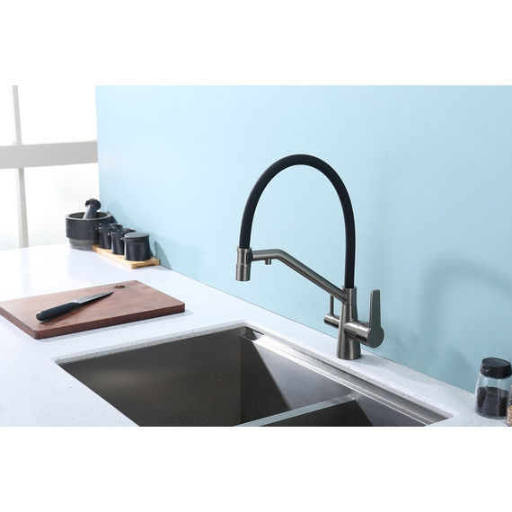 Смеситель для кухни Raglo R80.62.09, графит - фото 7