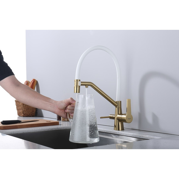 Смеситель для кухни Raglo R80.62.03, золотой сатин - фото 10