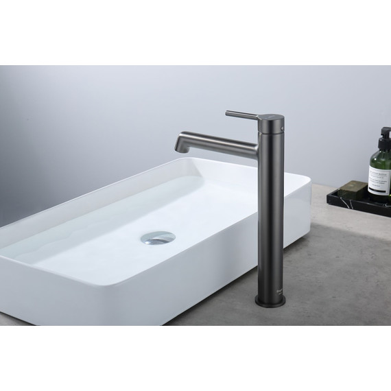 Смеситель для раковины высокий Raglo R20.15.09, графит - фото 7