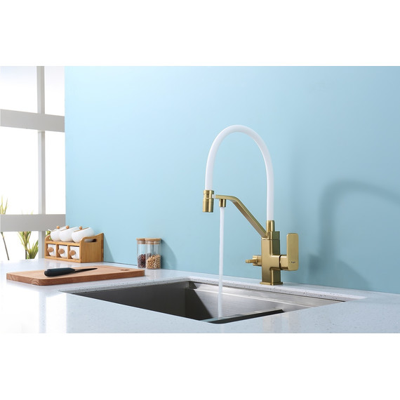 Смеситель для кухни Raglo R85.62.03, золотой сатин - фото 5