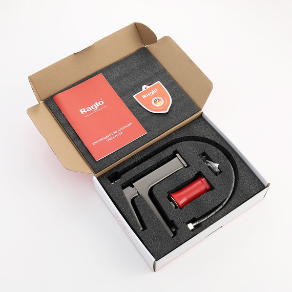 Смеситель для раковины Raglo R51.10.09, графит - фото 9