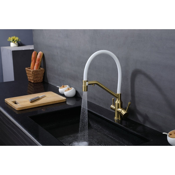 Смеситель для кухни Raglo R81.62.03, золотой сатин - фото 11