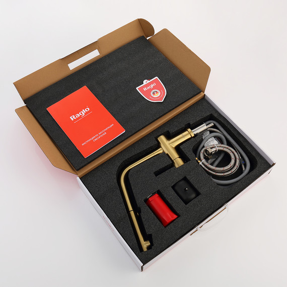 Смеситель для кухни Raglo R86.49.03, золотой сатин - фото 13