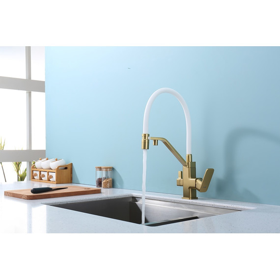 Смеситель для кухни Raglo R85.62.03, золотой сатин - фото 4