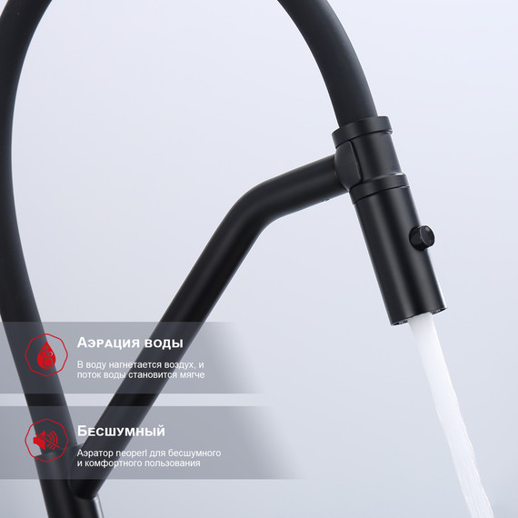 Смеситель для кухни Raglo R86.41.06, чёрный - фото 9