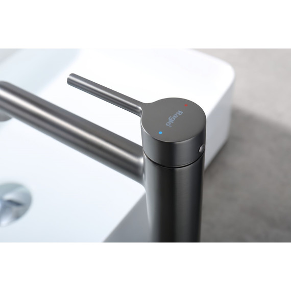 Смеситель для раковины высокий Raglo R20.15.09, графит - фото 12