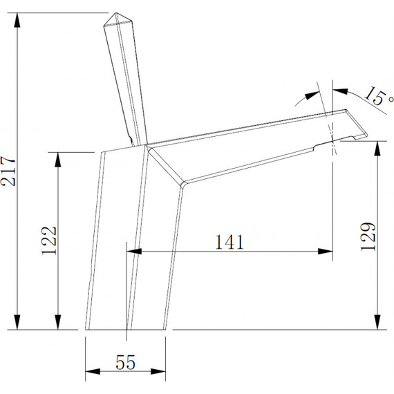 Смеситель для раковины Abber Zeitlos AF8910B, черный матовый - фото 3