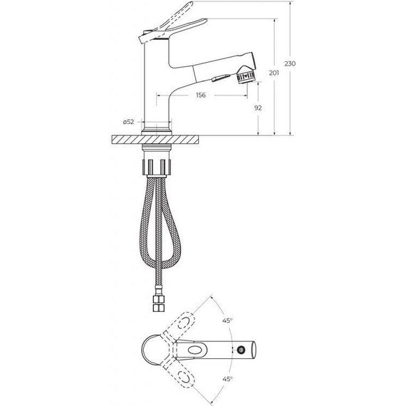 Смеситель для раковины с выдвижным изливом BelBagno BB-LVMD-CRM-W0, Цвет производителя: хром - фото 10
