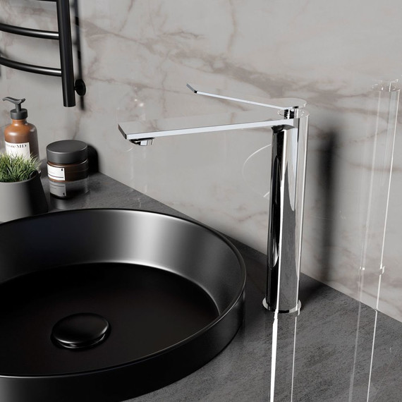 Смеситель для раковины высокий Vincea Verse VBF-2VE2CH - фото 2