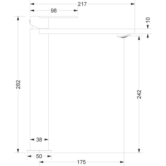 Смеситель для раковины высокий Vincea Vogue (SS) VBF-2VS2BN, сатин - фото 3