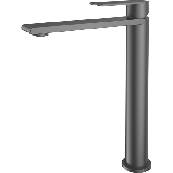 Смеситель для раковины высокий Vincea Vogue (SS) VBF-2VS2MB, чёрный - фото 