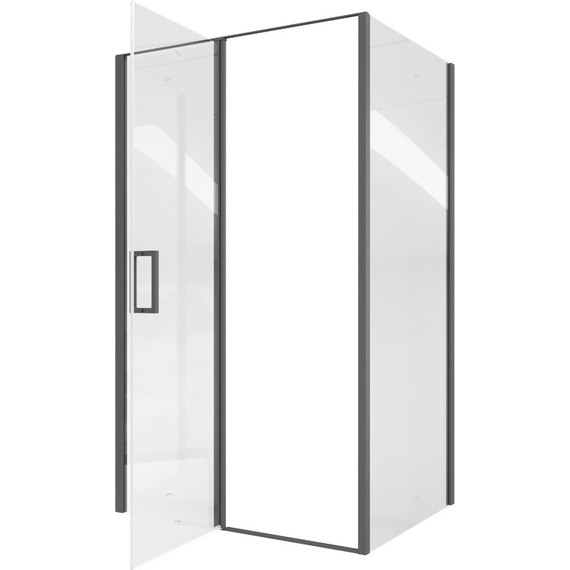 Душевое ограждение CeruttiSpa 120x90 см VICTORIA120B, чёрный/прозрачное - фото 7