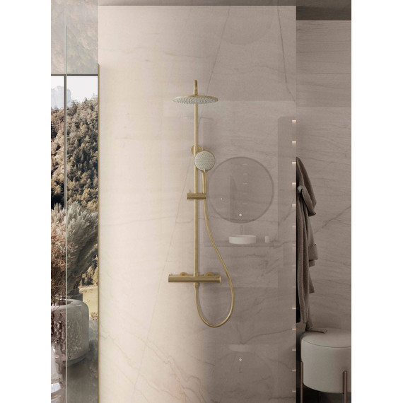 Душевая система для душа Vincea Rondo VSFS-1R0BG, брашированное золото - фото 4
