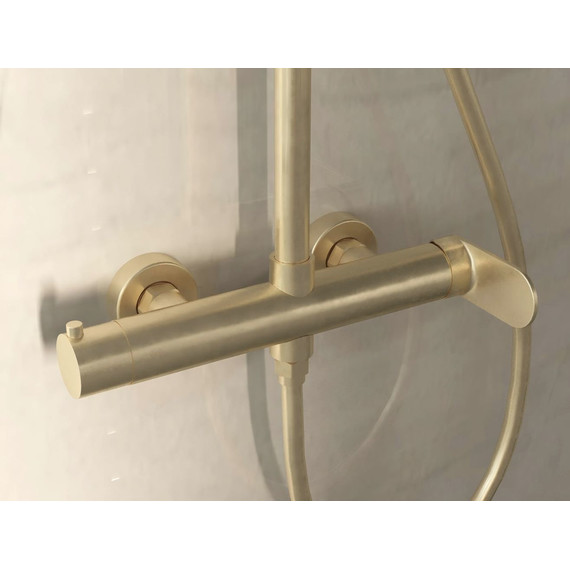 Душевая система для душа Vincea Rondo VSFS-1R0BG, брашированное золото - фото 5