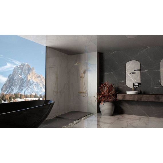 Душевая система для ванны Vincea Rondo VSFS-1R1BG, брашированное золото - фото 3