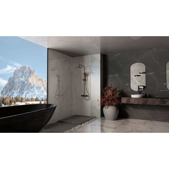 Душевая система для ванны Vincea Rondo VSFS-1R1MB, чёрный - фото 3