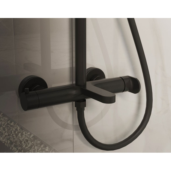 Душевая система для ванны Vincea Rondo VSFS-1R1MB, чёрный - фото 4