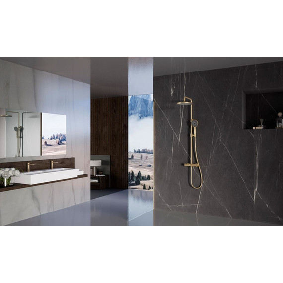 Душевая система для ванны Vincea Rim VSFS-2RM1BG, брашированное золото - фото 4