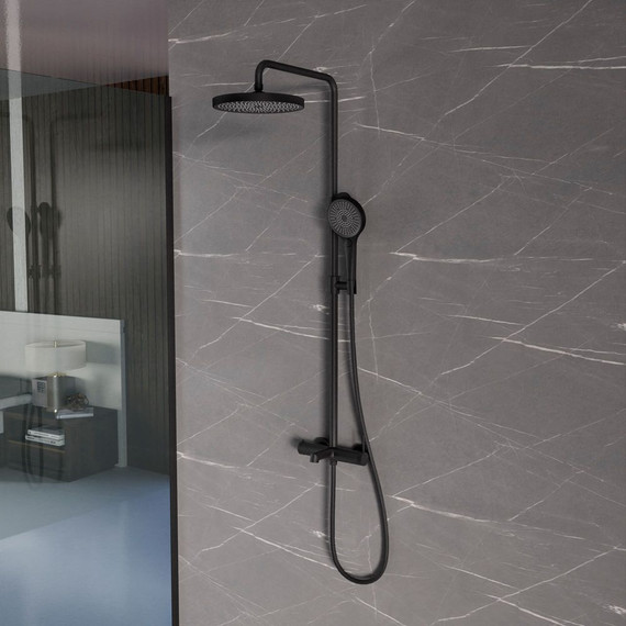 Душевая система для ванны Vincea Rim VSFS-2RM1MB, чёрный - фото 2