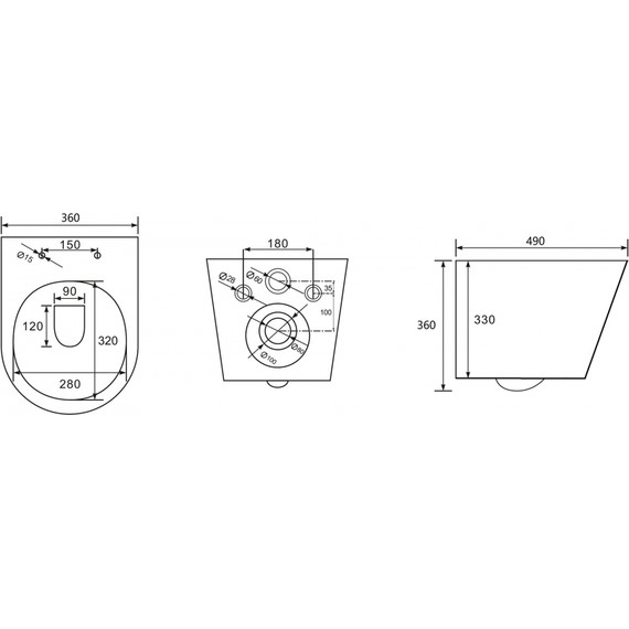 Унитаз подвесной безободковый Abber Bequem AC1102MG с крышкой микролифт, серый матовый, Цвет производителя: серый матовый - фото 10