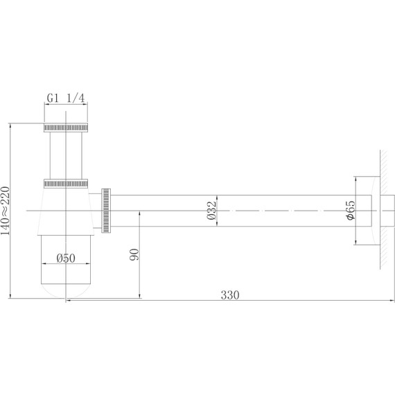 Сифон для умывальника Abber Bequem AF0032RG, розовое золото - фото 2