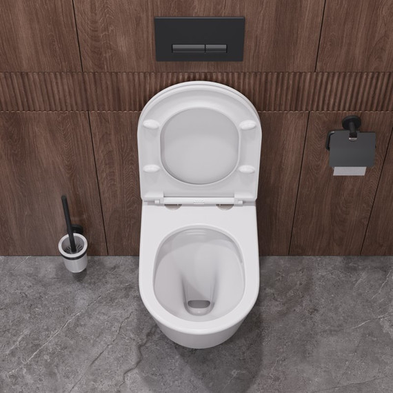 Унитаз подвесной безободковый Cezares Liner-Tor CZR-3808-53-TH-TOR/SC с крышкой микролифт (система смыва Торнадо) - фото 11