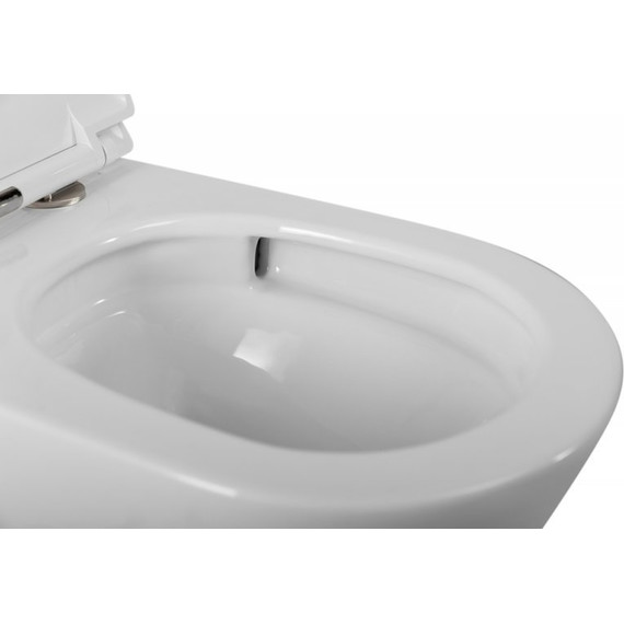 Унитаз подвесной безободковый Cezares Liner-Tor CZR-3808-53-TH-TOR/SC с крышкой микролифт (система смыва Торнадо) - фото 14