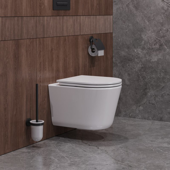 Унитаз подвесной безободковый Cezares Liner-Tor CZR-3808-53-TH-TOR/SC с крышкой микролифт (система смыва Торнадо) - фото 3