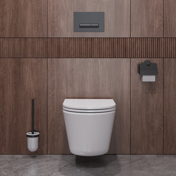 Унитаз подвесной безободковый Cezares Liner-Tor CZR-3808-53-TH-TOR/SC с крышкой микролифт (система смыва Торнадо) - фото 8