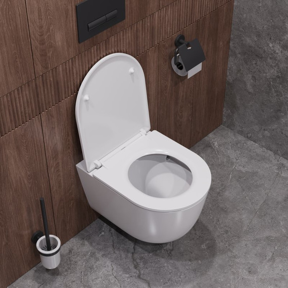 Унитаз подвесной безободковый Cezares Relax-Tor CZR-3806-53-TH-TOR/SC с крышкой микролифт (система смыва Торнадо) - фото 4