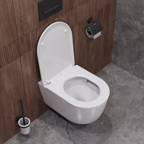 Унитаз подвесной безободковый Cezares Relax-Tor CZR-3806-53-TH-TOR/SC с крышкой микролифт (система смыва Торнадо) - фото 7