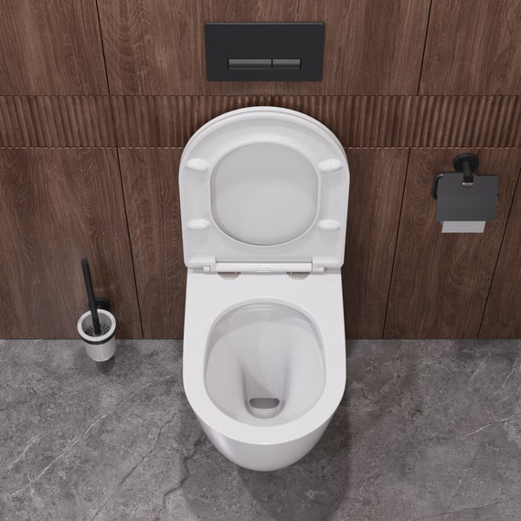 Унитаз подвесной безободковый Cezares Relax-Tor CZR-3806-53-TH-TOR/SC с крышкой микролифт (система смыва Торнадо) - фото 9