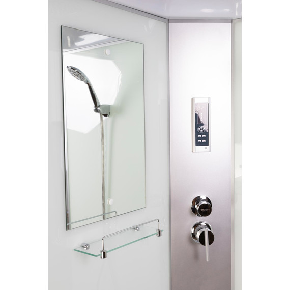 Душевая кабина Niagara Classic 100x100 см NG-2309-14P, серебро/матовое (безсиликоновая сборка) - фото 5