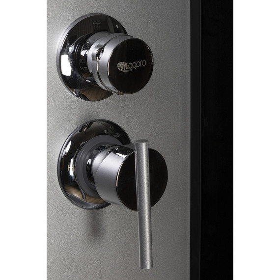 Гидробокс Niagara Classic 120x80 см NG-2510-14RBKG, серебро/тонированное (безсиликоновая сборка) - фото 6