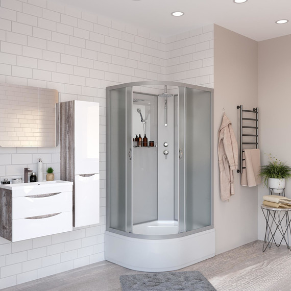 Душевая кабина Niagara Classic 120x80 см NG-2310-14RBKT, серебро/матовое (безсиликоновая сборка) - фото 3