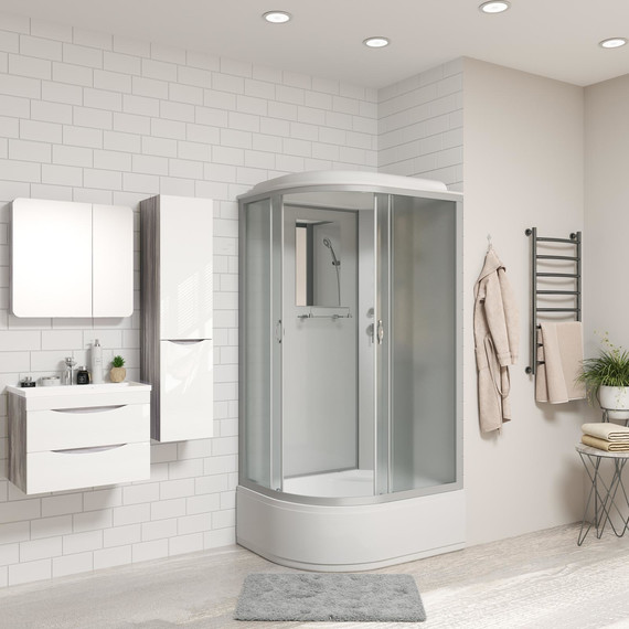 Душевая кабина Niagara Classic 120x80 см NG-2310-14R, серебро/матовое (безсиликоновая сборка) - фото 3