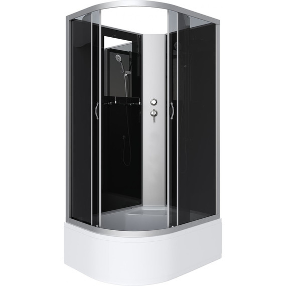 Душевая кабина Niagara Classic 120x80 см NG-2510-14RBK, серебро/тонированное (безсиликоновая сборка) - фото 