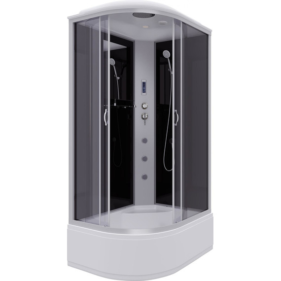 Гидробокс Niagara Classic 120x80 см NG-2510-14RF, серебро/тонированное (безсиликоновая сборка) - фото 
