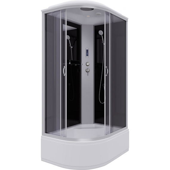 Душевая кабина Niagara Classic 120x80 см NG-2510-14RP, серебро/тонированное (безсиликоновая сборка) - фото 