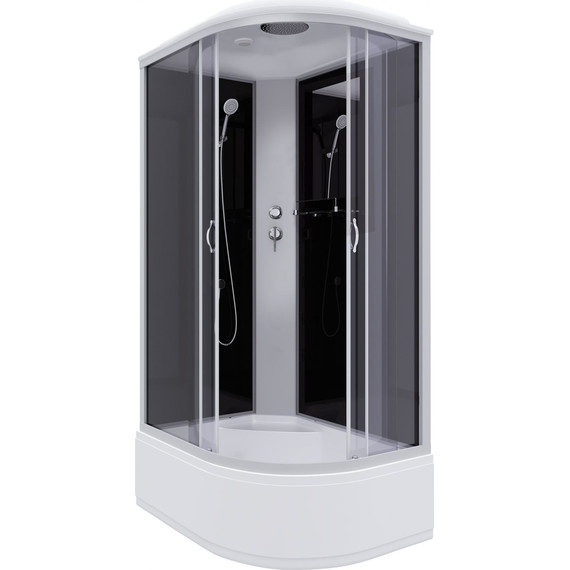 Душевая кабина Niagara Classic 120x80 см NG-2510-14L, серебро/тонированное (безсиликоновая сборка) - фото 