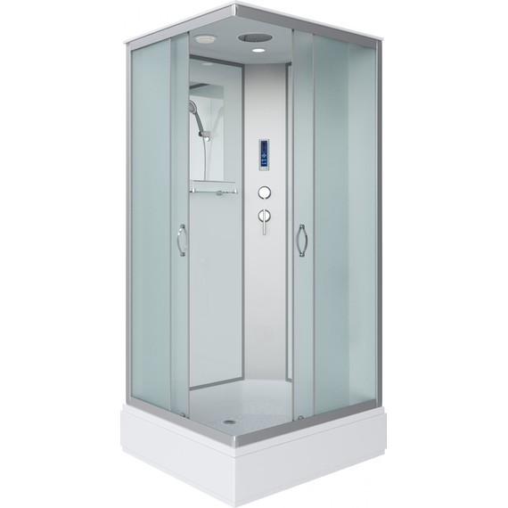 Душевая кабина Niagara Classic 100x80 см NG-33084-14QP, серебро/матовое (безсиликоновая сборка) - фото 