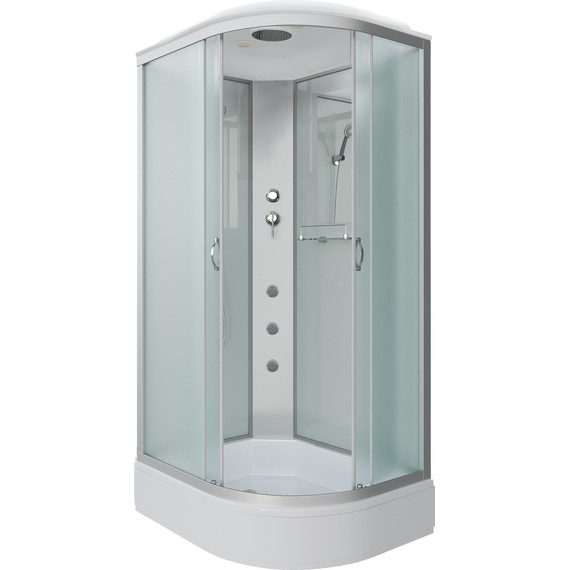 Гидробокс Niagara Classic 120x90 см NG-33294-14LG, серебро/матовое (безсиликоновая сборка) - фото 