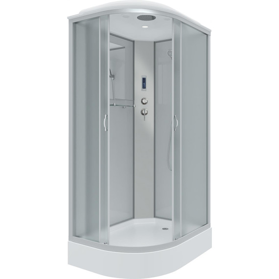 Душевая кабина Niagara Classic 120x80 см NG-3312-14RP, серебро/матовое (безсиликоновая сборка) - фото 