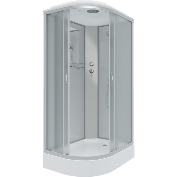 Душевая кабина Niagara Classic 120x80 см NG-3312-14R, серебро/матовое (безсиликоновая сборка) - фото 